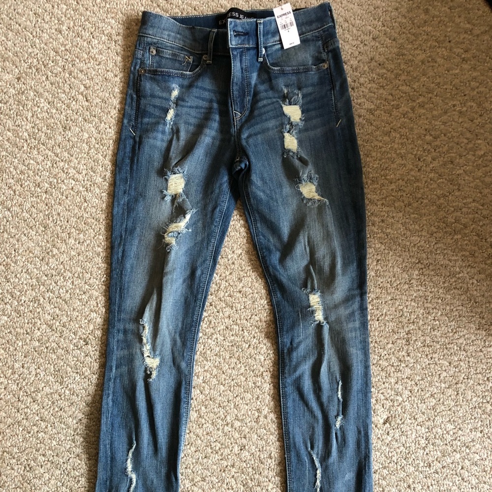 Express Distressed Jeans - Picture 2 of 4